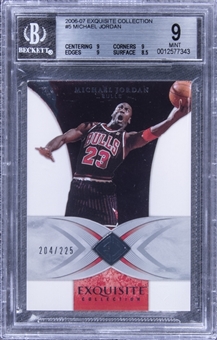 2006-07 UD "Exquisite Collection" #5 Michael Jordan (#204/225) – BGS MINT 9